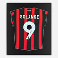 Framed Solanke Signed Bournemouth Shirt, 9, Home [Lite]