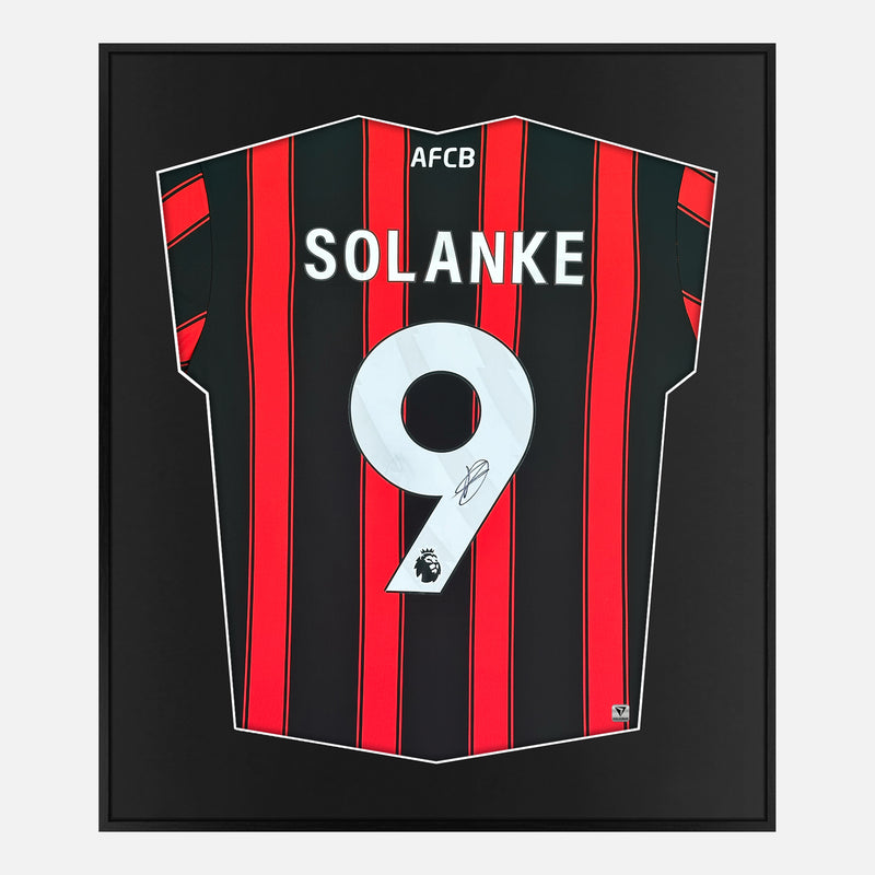 Framed Solanke Signed Bournemouth Shirt, 9, Home [Mini]