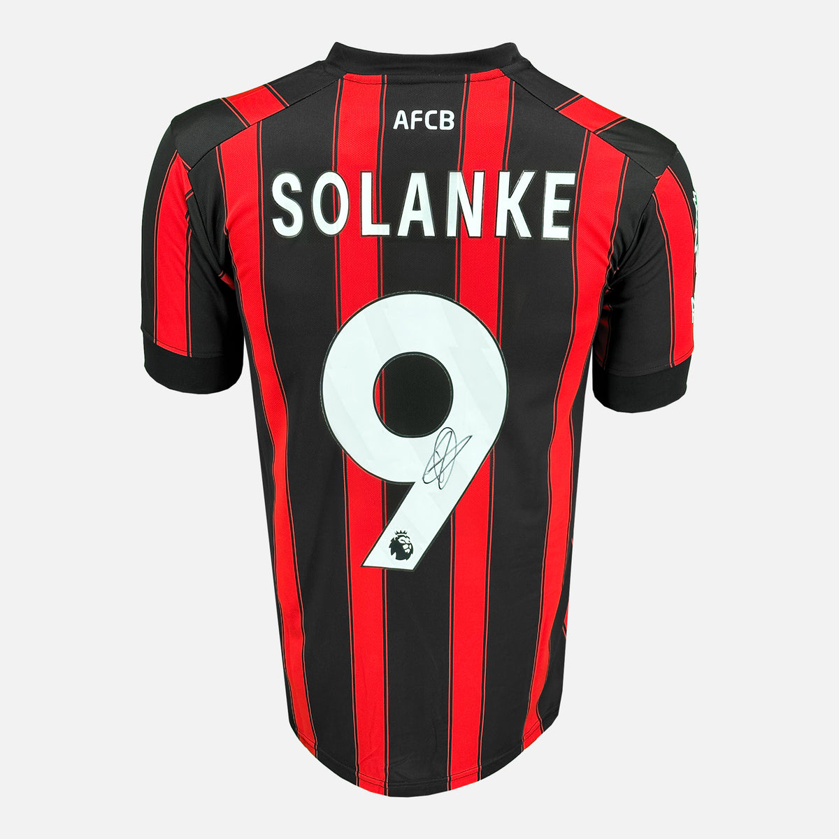 Dominic Solanke Signed Bournemouth Shirt 2023-24 Home [9] — Bournemouth signed shirt from the 2023 to 2024 season | The Vault