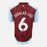 Framed Douglas Luiz Signed Shirt, Aston Villa Home [Mini]