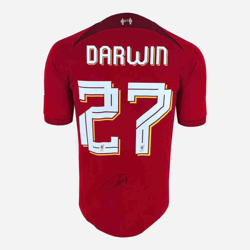 Framed Darwin Nunez Signed Shirt, Liverpool Home [Mini]