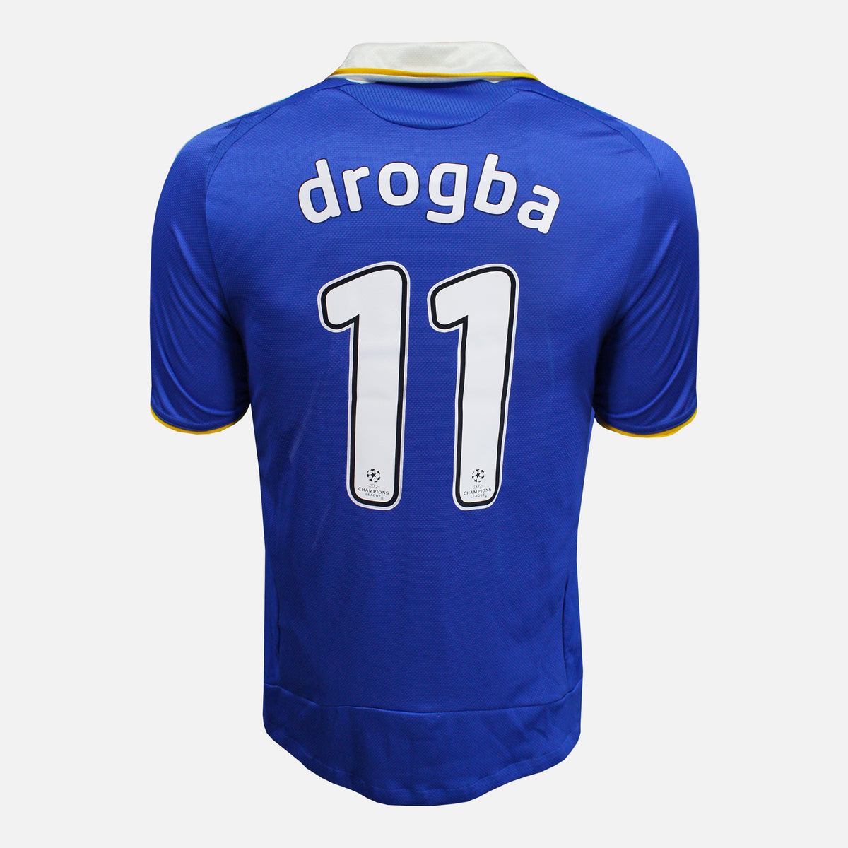 2008-09 Chelsea Home Shirt Drogba 11 CL [Excellent] M — Original Chelsea home football shirt from the 2008-09 season | The Vault