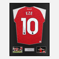 Framed Eberechi Eze Signed Arsenal Shirt Home 2025-26 [Classic]