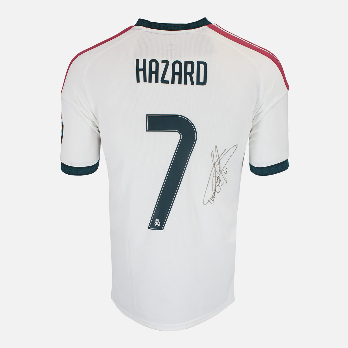 Eden Hazard Signed Real Madrid Shirt Home [7] — Official Real Madrid shirt signed by Eden Hazard | The Vault