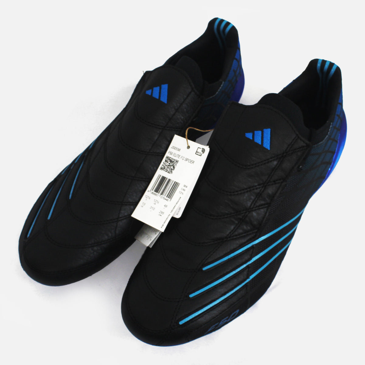 Adidas F50 Spider Elite Black/Blue FG [New] UK 12.5 — Built to wear or collect | The Vault