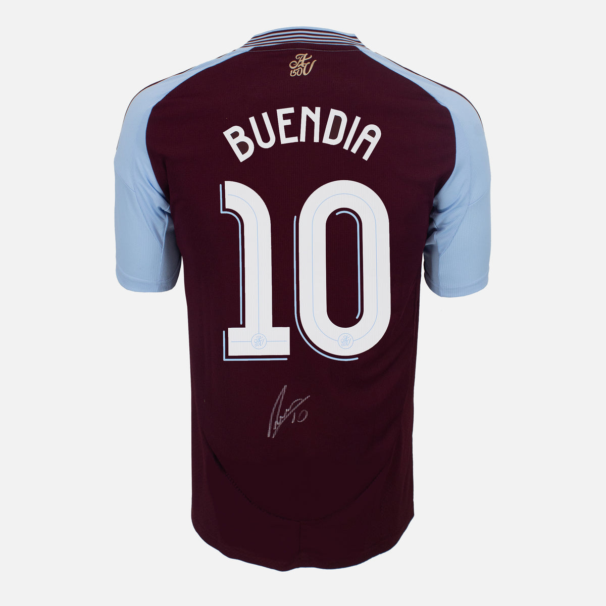 Emiliano Buendía Signed Aston Villa Shirt 2024-25 Home [10] — Official Aston Villa shirt signed by Emiliano Buendía | The Vault