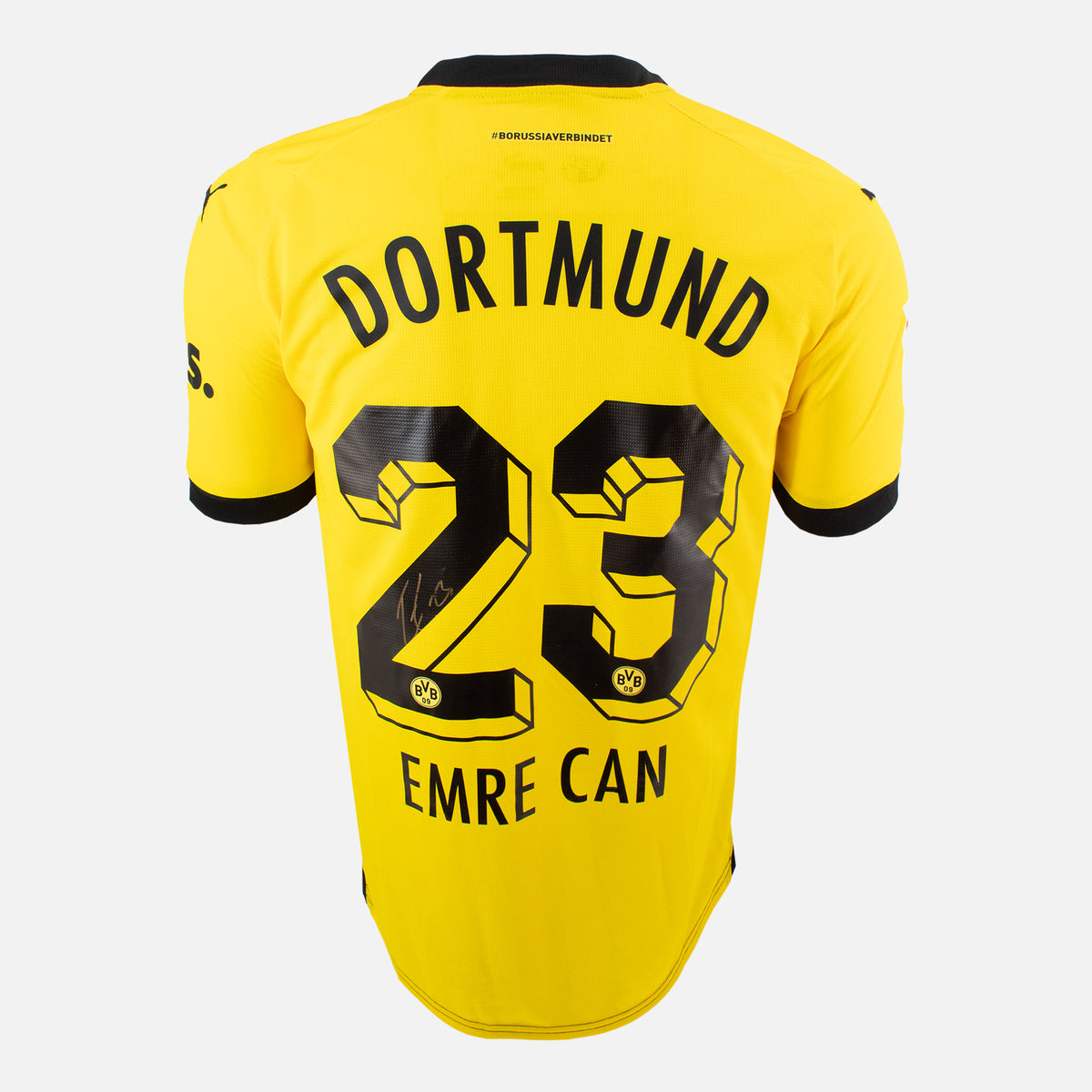 Emre Can Signed Borussia Dortmund Shirt 2023-24 Home [23] — Borussia Dortmund signed shirt from the 2023 to 2024 season | The Vault