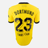 Framed Emre Can Signed Borussia Dortmund Shirt 2023-24 Home [Modern]