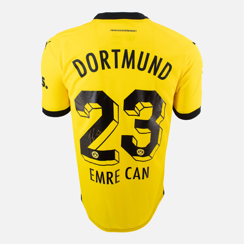 Framed Emre Can Signed Borussia Dortmund Shirt 2023-24 Home [Modern]