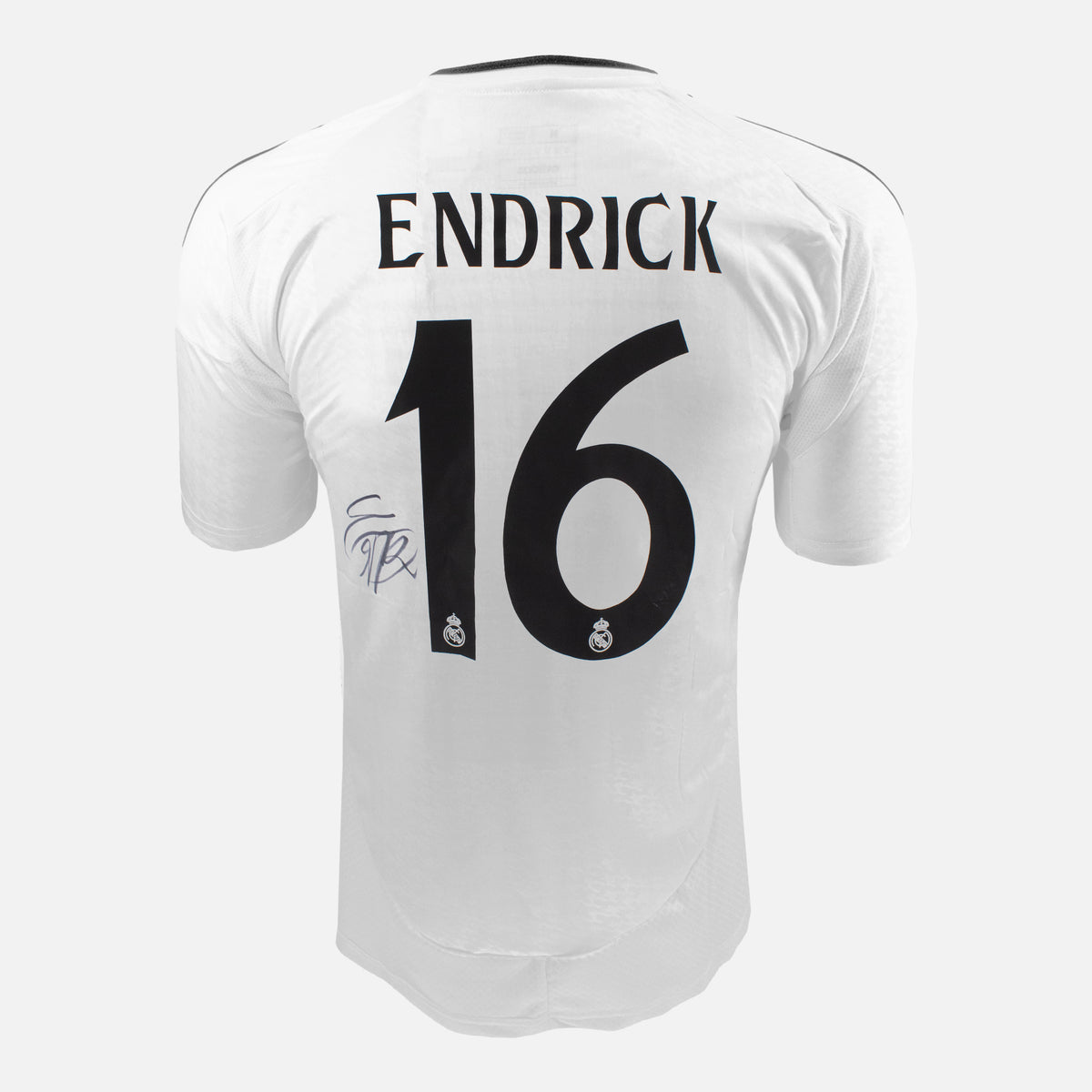 Endrick Signed Real Madrid Shirt 2024-25 Home [16] — Real Madrid signed shirt from the 2024 to 2025 season | The Vault