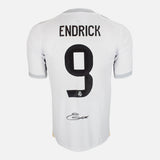 Framed Endrick Signed Shirt, Real Madrid, Number 9 [Lite]