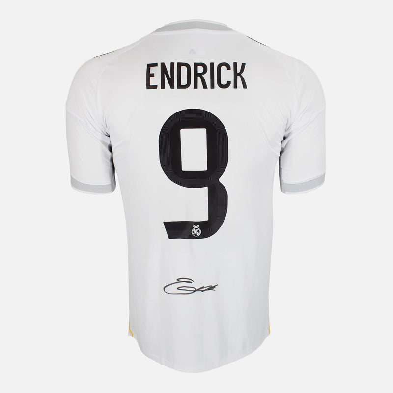 Framed Endrick Signed Shirt, Real Madrid, Number 9 [Lite]