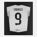 Framed Endrick Signed Shirt, Real Madrid, Number 9 [Lite]