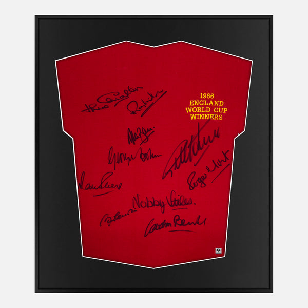 Framed England Signed Shirt, 1966 World Cup Squad [Mini]