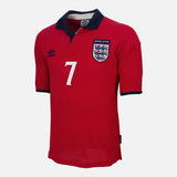 1999-01 England Away Shirt Beckham 7 [Excellent]