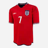 2002-04 England Away Shirt Beckham 7 [Perfect] XL