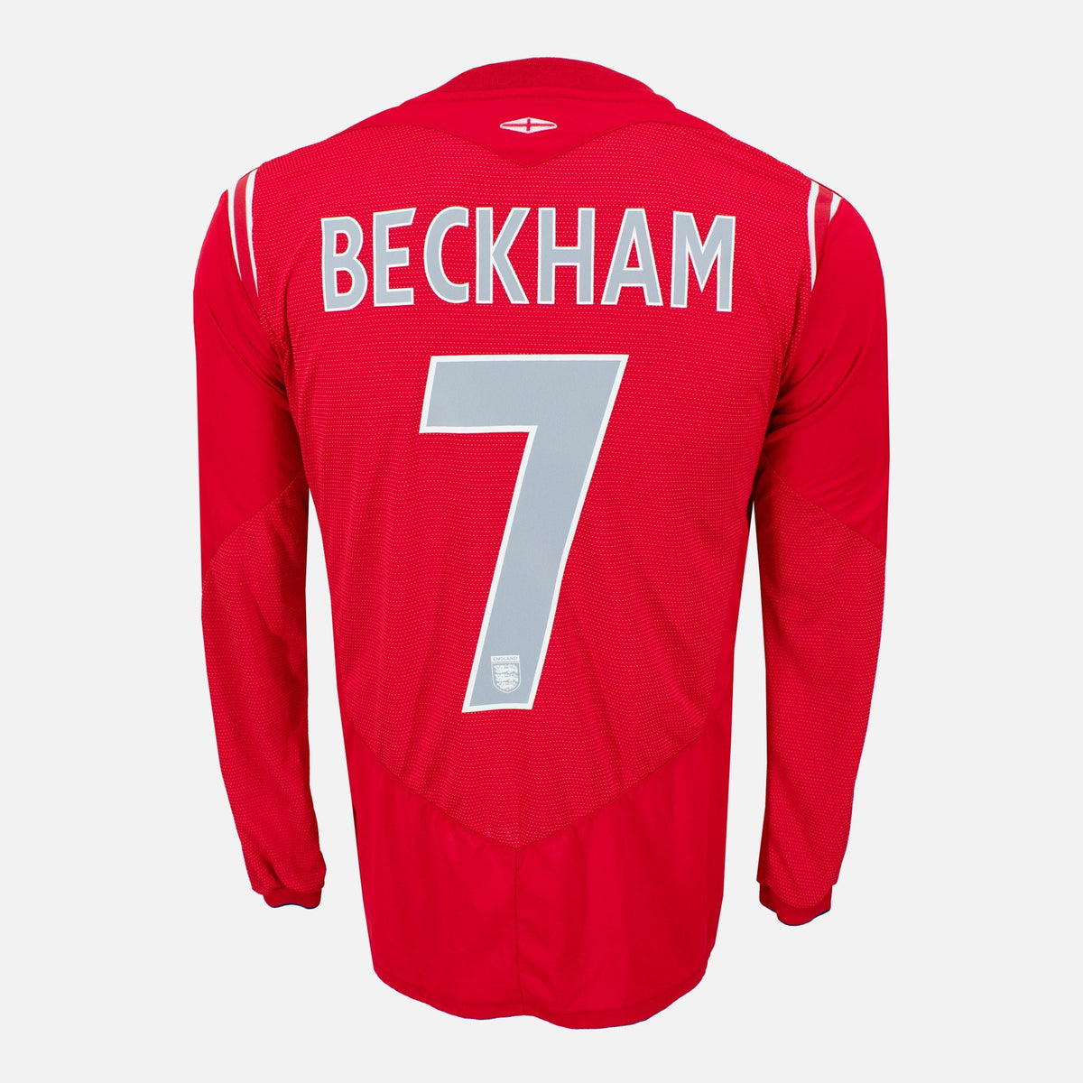 2004-06 England Away Shirt Beckham 7 long sleeve [Perfect] L — Verified official England shirt, condition graded | The Vault