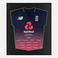 Framed England Cricket Signed Shirt, Full team [Lite]