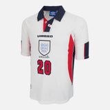 1997-99 England Home Shirt Owen 20 [Excellent] L
