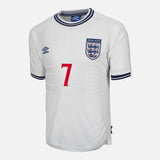 1999-01 England Home Shirt Beckham 7 [Perfect] M