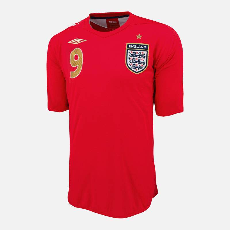 UMBRO ENGLAND 2006 AWAY `BECKHAM` JERSEY RED - Soccer Plus