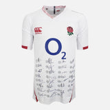 Squad Signed England Rugby Shirt 2019-20 Home [31 Autographs]