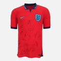 Squad Signed England Shirt 2022 World Cup Away [19 Autographs]