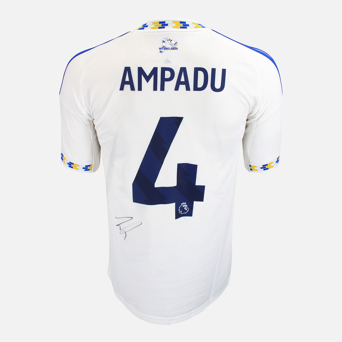 Ethan Ampadu Signed Leeds United Shirt 2025-26 Home [4] — Official Leeds United shirt signed by Ethan Ampadu | The Vault