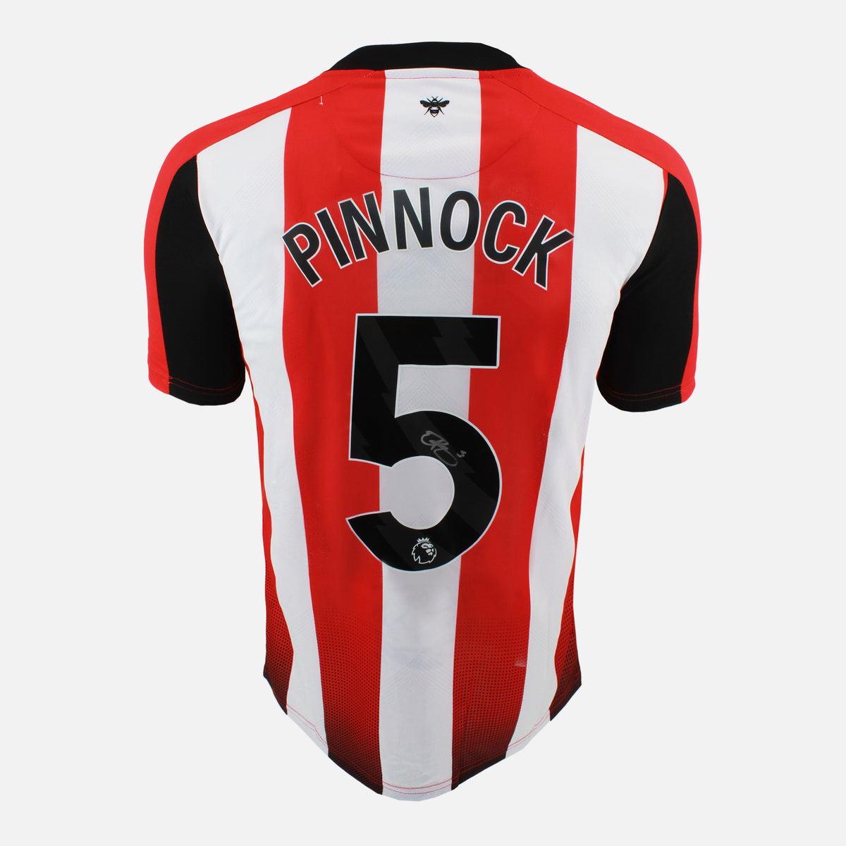 Ethan Pinnock Signed Brentford Shirt 2023-25 Home [5] — Brentford signed shirt from the 2023 to 2025 season | The Vault