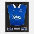 Framed Squad Signed Everton Shirt 2023-24 Home [Classic]