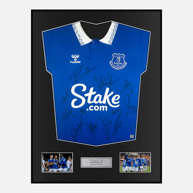 Framed Everton Signed Shirt Classic framed-everton-signed-shirt-classic