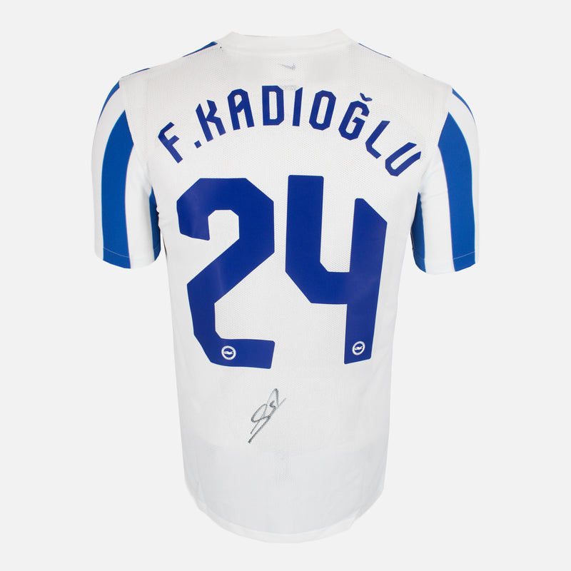 Framed Ferdi Kadioglu Signed Brighton & Hove Albion Shirt [Lite]