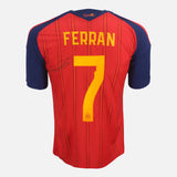 Framed Ferran Torres Signed Shirt, Spain World Cup 2026 [Lite]