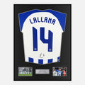 Framed Adam Lallana Signed Brighton Shirt Home 2023-24 [Classic]