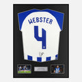 Framed Adam Webster Signed Brighton Shirt Home 2023-24 [Classic]