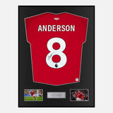 Framed Elliot Anderson Signed Nottingham Forest Shirt 2024-25 Home [Classic]