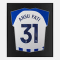 Framed Ansu Fati Signed Brighton & Hove Albion Shirt [Lite]