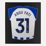 Framed Ansu Fati Signed Brighton & Hove Albion Shirt [Mini]