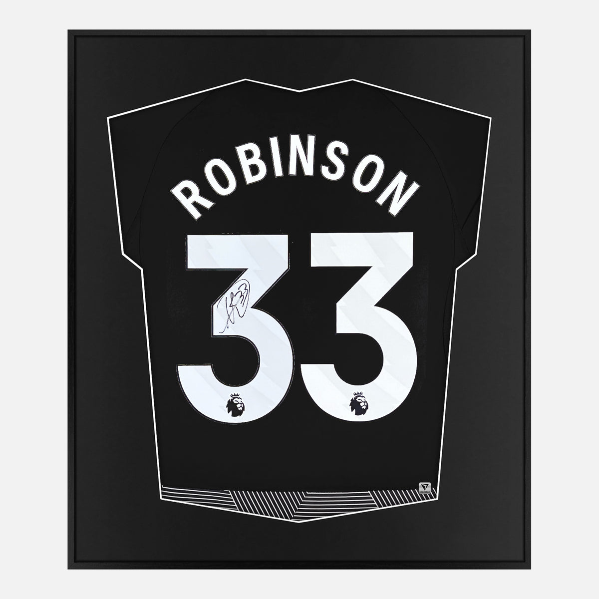 Framed Antonee Robinson Signed Shirt, Fulham Third away [Lite] — Authentic signature with NFC and COA | The Vault
