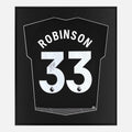 Framed Antonee Robinson Signed Shirt, Fulham Third away [Lite]