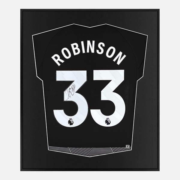 Framed Antonee Robinson Signed Fulham Shirt 2023-24 Third away [Mini]