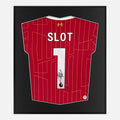 Framed Arne Slot Signed Liverpool Shirt 2024-25 Home [Lite]