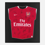 Framed Arsenal Signed Shirt, Rare Full Squad [Lite]