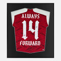 Framed Arteta Signed Arsenal Shirt, Manager Home, 14 [Lite]