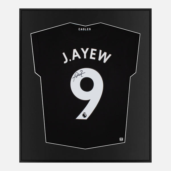 Framed Jordan Ayew Signed Crystal Palace Shirt 2022-23 Third [Mini]