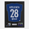 Framed Cesar Azpilicueta Signed Chelsea Shirt 2021 CL Winners [Classic]