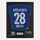 Framed Cesar Azpilicueta Signed Chelsea Shirt 2021 CL Winners [Classic]