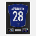 Framed Cesar Azpilicueta Signed Chelsea Shirt 2021 CL Final [Classic]