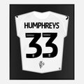 Framed Bashir Humphreys Signed Swansea City Shirt [Lite]