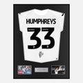Framed Bashir Humphreys Signed Swansea City Shirt Home [Classic]